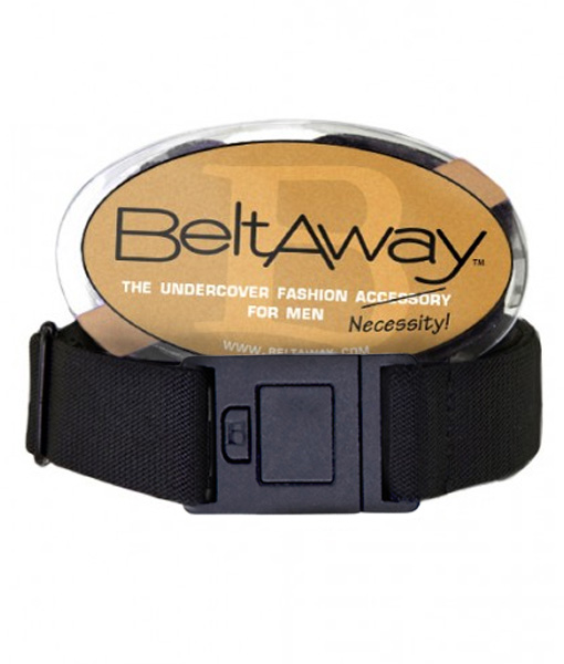 BELTAWAY Men's Easily Adjustable Flat Buckle Belt, No Show Stretch Belt  Perfectly Adjusts for Every Pair of Pants