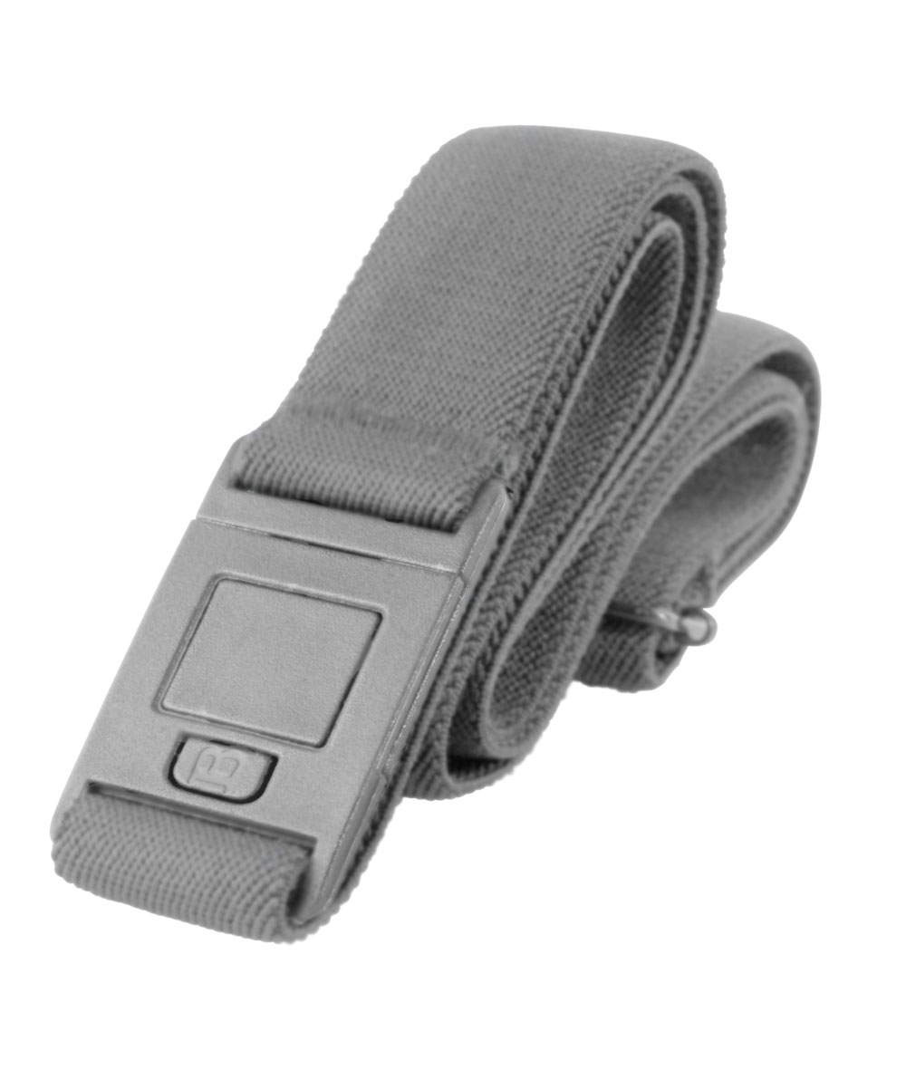 Beltaway SQUARE Adjustable Stretch Belt With No Show Square Buckle 2PK Sand/White One Size 